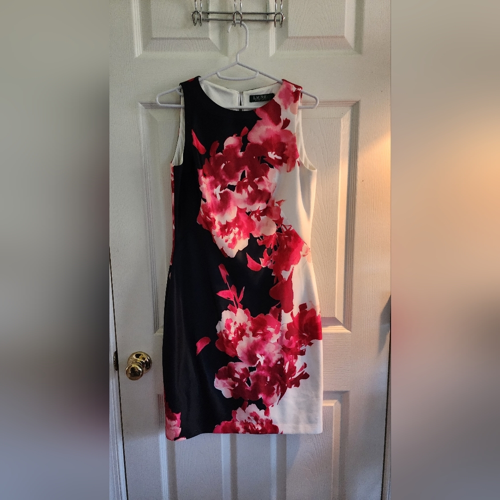 Lauren Ralph Lauren cherry blossom dress size 2